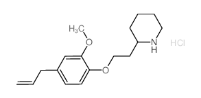 2-[2-(4-Allyl-2-methoxyphenoxy)ethyl]piperidine hydrochloride Structure