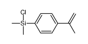 chloro-dimethyl-(4-prop-1-en-2-ylphenyl)silane结构式