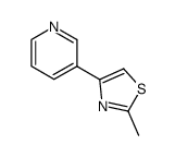 2-Methyl-4-(3-pyridyl)thiazole structure