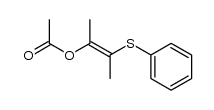 (E)-2-acetoxy-3-phenylthiobut-2-ene结构式