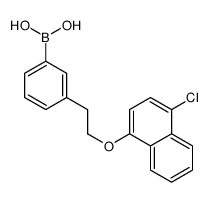 3-[(4μ-Chloro-1-naphthyloxy)methyl]phenylboronic acid Structure