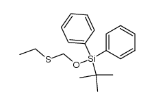 (tert-butyldiphenylsilyloxy)methyl ethyl sulfide Structure