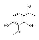 1-(2-Amino-4-hydroxy-3-methoxyphenyl)ethanone Structure