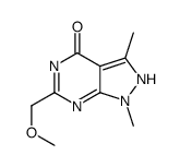 6-(Methoxymethyl)-1,3-dimethyl-1H-pyrazolo[3,4-d]pyrimidin-4(5H)-one结构式