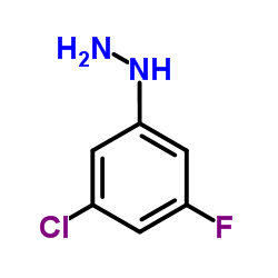 (3-Chloro-5-fluorophenyl)hydrazine structure