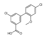 3-chloro-5-(4-chloro-2-methoxyphenyl)benzoic acid Structure