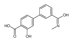 2-hydroxy-4-[3-(methylcarbamoyl)phenyl]benzoic acid Structure