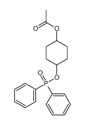 4-[(diphenylphosphoryl)oxy]cyclohexyl acetate Structure