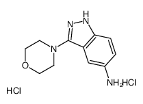 3-morpholin-4-yl-1H-indazol-5-amine,dihydrochloride结构式