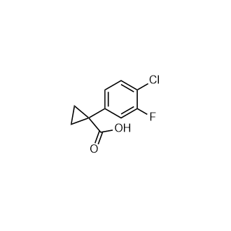 1-(4-Chloro-3-fluorophenyl)cyclopropane-1-carboxylic acid Structure