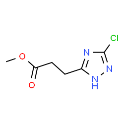 Methyl 3-(3-chloro-1H-1,2,4-triazol-5-yl)-propanoate结构式