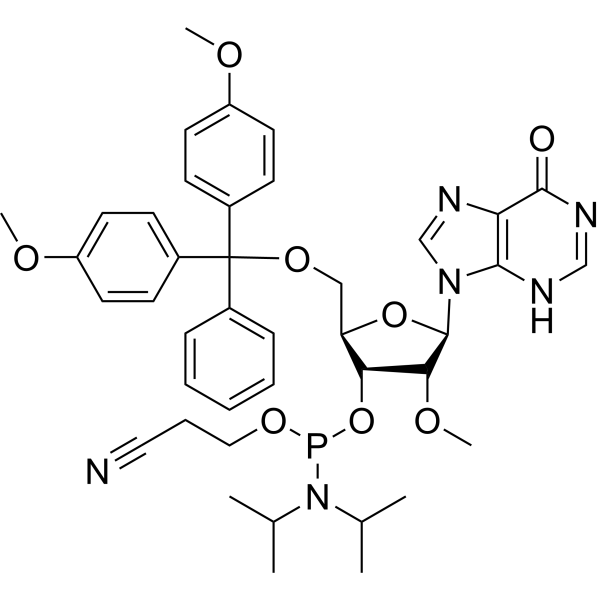 2'-O-Methyl-5'-O-dmt-inosine-3'-CE-phosphoramidite structure