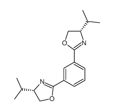 1,3-Bis((S)-4-isopropyl-4,5-dihydrooxazol-2-yl)benzene structure