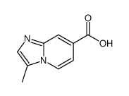 IMidazo[1,2-a]pyridine-7-carboxylic acid, 3-Methyl-结构式