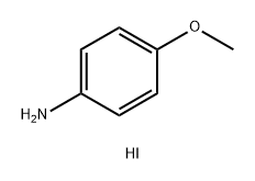 Benzenamine, 4-methoxy-, hydriodide (1:1) structure