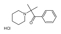 2-methyl-1-phenyl-2-piperidin-1-ylpropan-1-one,hydrochloride结构式