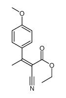 2-BUTENOIC ACID, 2-CYANO-3-(4-METHOXYPHENYL)-, ETHYL ESTER Structure