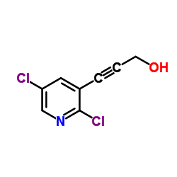 3-(2,5-Dichloro-3-pyridinyl)-2-propyn-1-ol结构式