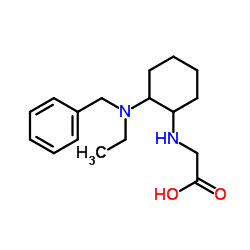 N-{2-[Benzyl(ethyl)amino]cyclohexyl}glycine结构式