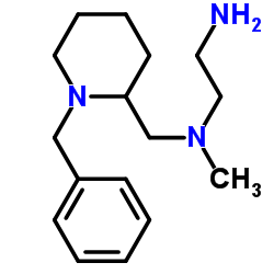 N-[(1-Benzyl-2-piperidinyl)methyl]-N-methyl-1,2-ethanediamine Structure