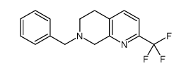 7-benzyl-2-(trifluoromethyl)-6,8-dihydro-5H-1,7-naphthyridine Structure
