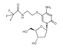 5-[3-(Trifluoroacetamido)-1-thiapropyl]-2'-deoxycytidine Structure