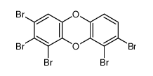 1,2,3,8,9-pentabromodibenzo-p-dioxin结构式