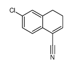 6-chloro-3,4-dihydronaphthalene-1-carbonitrile结构式