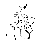 [FeII(3,7,11-trimethyl-3,7,11,17-tetraazabicyclo[11.3.1]heptadeca-1(17),13,15-triene)](triflate)2 Structure