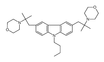 4-[1-[9-butyl-6-(2-methyl-2-morpholin-4-ylpropyl)carbazol-3-yl]-2-methylpropan-2-yl]morpholine Structure