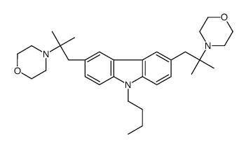 4-[1-[9-butyl-6-(2-methyl-2-morpholin-4-ylpropyl)carbazol-3-yl]-2-methylpropan-2-yl]morpholine结构式