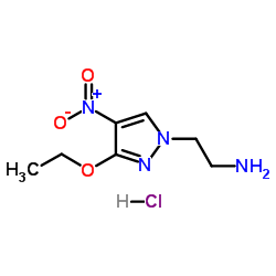 2-(3-Ethoxy-4-nitro-1H-pyrazol-1-yl)ethanamine hydrochloride (1:1) Structure