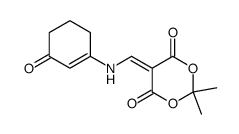 2,2-dimethyl-5-(3-oxo-1-cyclohexen-1-yl)aminomethylene-1,3-dioxane-4,6-dione Structure