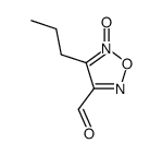 1,2,5-Oxadiazole-3-carboxaldehyde, 4-propyl-, 5-oxide (9CI) Structure