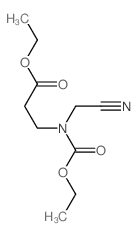 b-Alanine,N-carboxy-N-(cyanomethyl)-, diethyl ester (6CI,7CI,8CI) structure