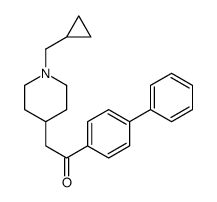 2-[1-(cyclopropylmethyl)piperidin-4-yl]-1-(4-phenylphenyl)ethanone Structure