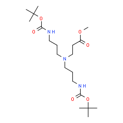 Methyl 3-[Bis[3-(Boc-amino)propyl]amino]propanoate structure