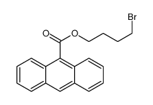 4-bromobutyl anthracene-9-carboxylate结构式