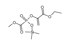 ethyl 2-(((methoxycarbonyl)((trimethylsilyl)oxy)phosphoryl)oxy)acrylate结构式