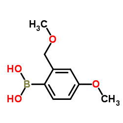 [4-Methoxy-2-(methoxymethyl)phenyl]boronic acid structure