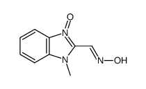 1H-Benzimidazole-2-carboxaldehyde,1-methyl-,oxime,3-oxide(9CI) structure