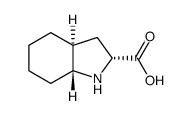 (2R,3aS,7aR)-八氢-1H-吲哚鎓-2-羧酸酯结构式
