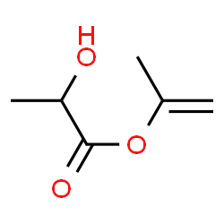 Propanoic acid, 2-hydroxy-, 1-methylethenyl ester (9CI) structure