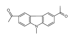 1-(6-acetyl-9-methylcarbazol-3-yl)ethanone结构式