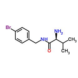 N-(4-Bromobenzyl)-L-valinamide Structure