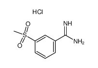 3-(Methylsulfonyl)benzamidine hydrochloride结构式