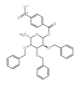 p-Nitrobenzoyl-2,3,4-tri-O-benzyl-α,β-L-fucopyranose Structure