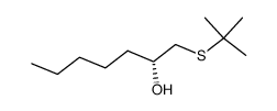 (R)-1-(tert-butylthio)heptan-2-ol结构式