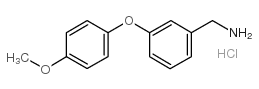 3-(4-METHOXYPHENOXY)BENZYLAMINE HYDROCHLORIDE Structure