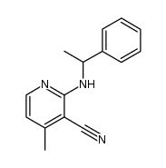(+/-)-4-Methyl-2-(1-phenylethylamino)nicotinonitril Structure